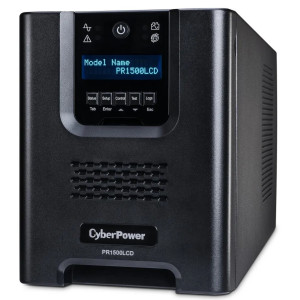 CyberPower PR1500LCD Mini-Tower UPS, UL Rated, Multi-function extendable LCD panel, 8× NEMA 5-15R